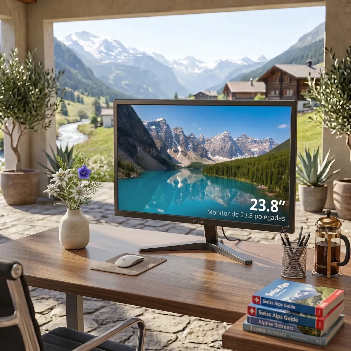 Monitor Hdmi 23.8 Polegadas Led Full Hd 1080p - Pc E Vga Cor Preto 12 - miniatura 5