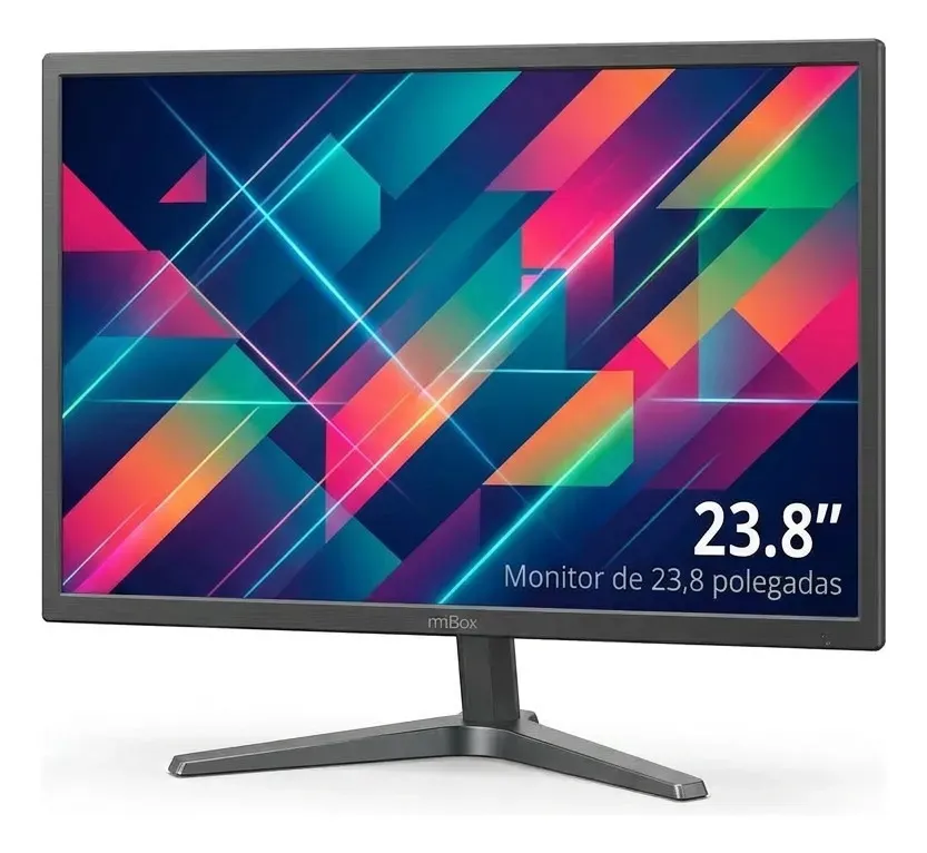Monitor Hdmi 23.8 Polegadas Led Full Hd 1080p - Pc E Vga Cor Preto 12 - miniatura 2